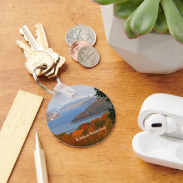 Bezoek PA Wilds Schilderachtig Souvenir Kinzua Res Sleutelhanger