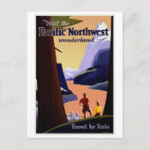 Bezoek Pacific Northwest  Briefkaart (Voorkant)