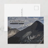 Bezoek Pakistan briefkaart (Voorkant / Achterkant)