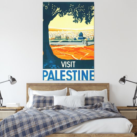 Bezoek Palestina Canvas Afdruk (Insitu (Slaapkamer))