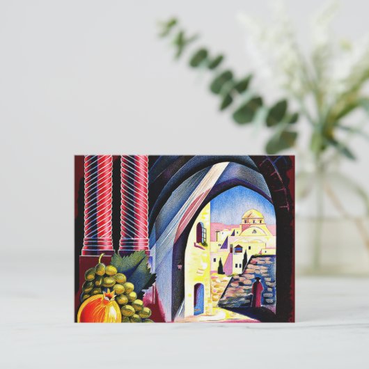 Bezoek Palestina het land van de Bijbel Briefkaart (Staand voorkant)