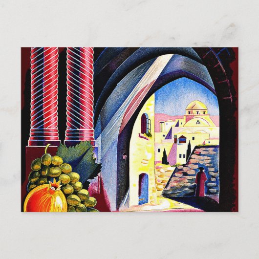 Bezoek Palestina het land van de Bijbel Briefkaart (Voorkant)