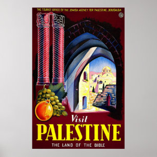Bezoek Palestina het land van de Bijbel Poster