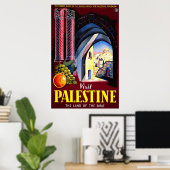 Bezoek Palestina het land van de Bijbel Poster (Thuiskantoor)
