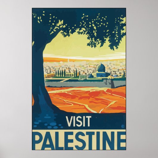 Bezoek Palestina,  Poster (Voorkant)