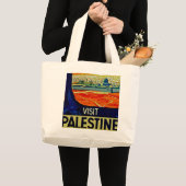 Bezoek Palestine Grote Tote Bag (Voorkant (product))