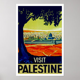 Bezoek Palestine Poster