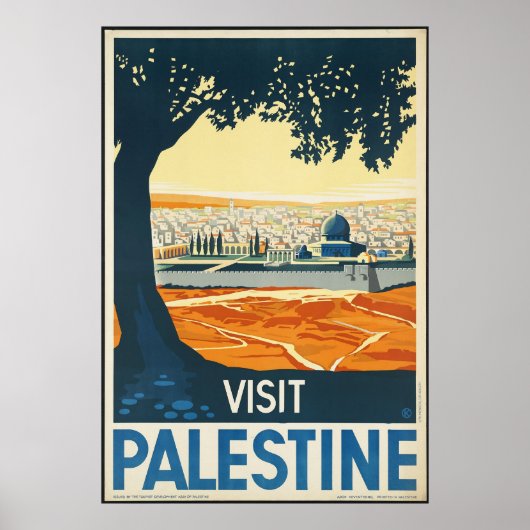Bezoek Palestine Poster (Voorkant)