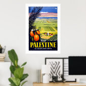 "Bezoek Palestine"-Poster voor het reizen van Vint Poster (Thuiskantoor)