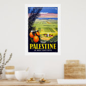 "Bezoek Palestine"-Poster voor het reizen van Vint Poster (Keuken)