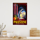 "Bezoek Palestine"-Poster voor het reizen van Vint Poster (Keuken)
