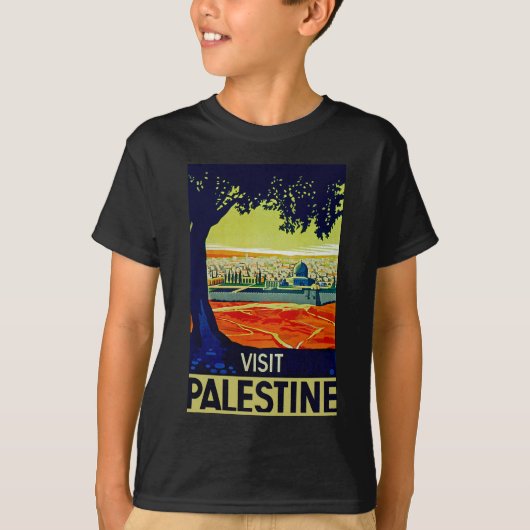 Bezoek Palestine T-shirt (Voorkant)
