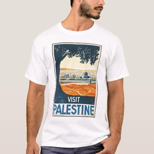 Bezoek Palestine T-shirt (Voorkant)