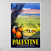  bezoek Palestine Travel Classic Poster (Voorkant)