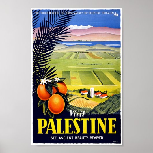  bezoek Palestine Travel Classic Poster (Voorkant)