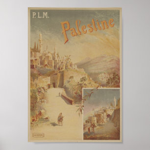 Bezoek Palestine Vintage Poster