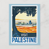 Bezoek Palestine Vintage Travel Briefkaart (Voorkant)