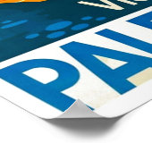 Bezoek Palestine Vintage Travel Poster (Hoek)