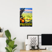 Bezoek Palestine Vintage Travel Poster (Thuiskantoor)
