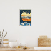 Bezoek Palestine Vintage Travel Poster (Keuken)