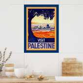 Bezoek Palestine ~ Vintage Travel Poster (Keuken)