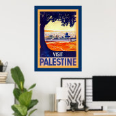 Bezoek Palestine ~ Vintage Travel Poster (Thuiskantoor)