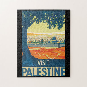 Bezoek Palestine Vintage Travel Poster Legpuzzel