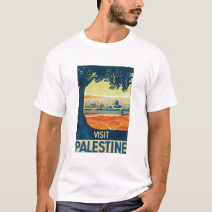 Bezoek Palestine Vintage Travel Poster T-shirt