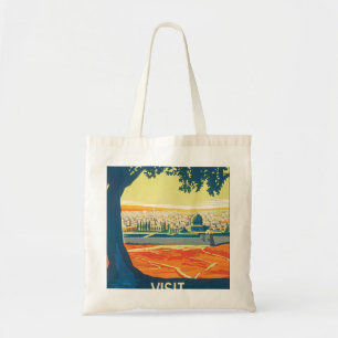 Bezoek Palestine Vintage Travel Poster Tote Bag