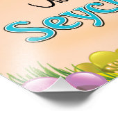 Bezoek Paradise! Reisposter voor Seychellen Foto Afdruk (Hoek)