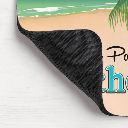 Bezoek Paradise! Reisposter voor Seychellen Muismat (Hoek)