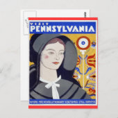 Bezoek Pennsylvania Briefkaart (Voorkant / Achterkant)