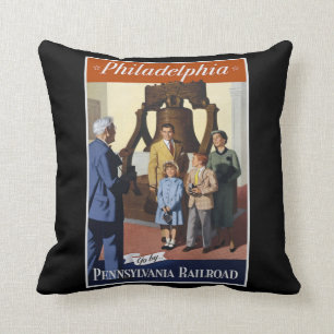 Bezoek Philadelphia op de Pennsylvania Railroad Kussen
