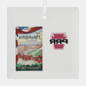 Bezoek Philadelphia via PRR Glas Ornament (Achterkant)