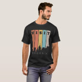 Bezoek Phoenix The Valley of the Sun Skyline Retro T-shirt (Voorkant volledig)