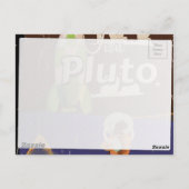 Bezoek Pluto Vintage Reisposter Briefkaart (Achterkant)
