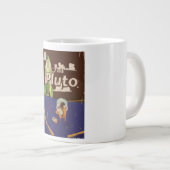 Bezoek Pluto Vintage Reisposter Grote Koffiekop (Voorkant rechts)