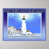 Bezoek Portland Head Light 1791 Poster (Voorkant)