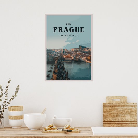Bezoek Praag Poster (Keuken)