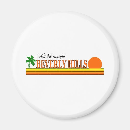 Bezoek Prachtige Beverly Hills, Californië Magneet (Voorkant)