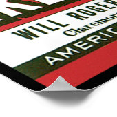 Bezoek prachtige historische Oklahoma Poster (Hoek)