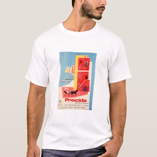 Bezoek PROCIDA Napels Coast South ITALIË ENIT Trav T-shirt (Voorkant)