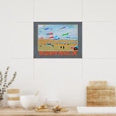 Bezoek Rockaway Beach, OF Poster (Keuken)