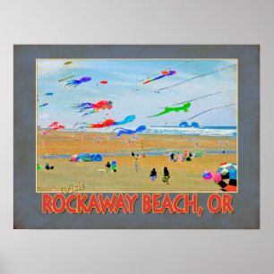 Bezoek Rockaway Beach, OF Poster