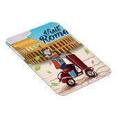 Bezoek Rome cartoon reisposter Magneet (Rechterzijde)