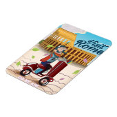 Bezoek Rome cartoon reisposter Magneet (Linkerzijde)