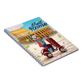 Bezoek Rome cartoon reisposter Notitieboek (Rechterzijde)