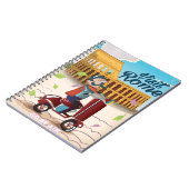 Bezoek Rome cartoon reisposter Notitieboek (Linkerzijde)