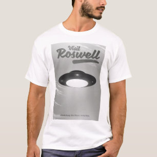 Bezoek Roswell UFO vintage poster T-shirt