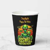Bezoek Roswell's Alien Encounter Spot! Papieren Bekers (Achterkant)